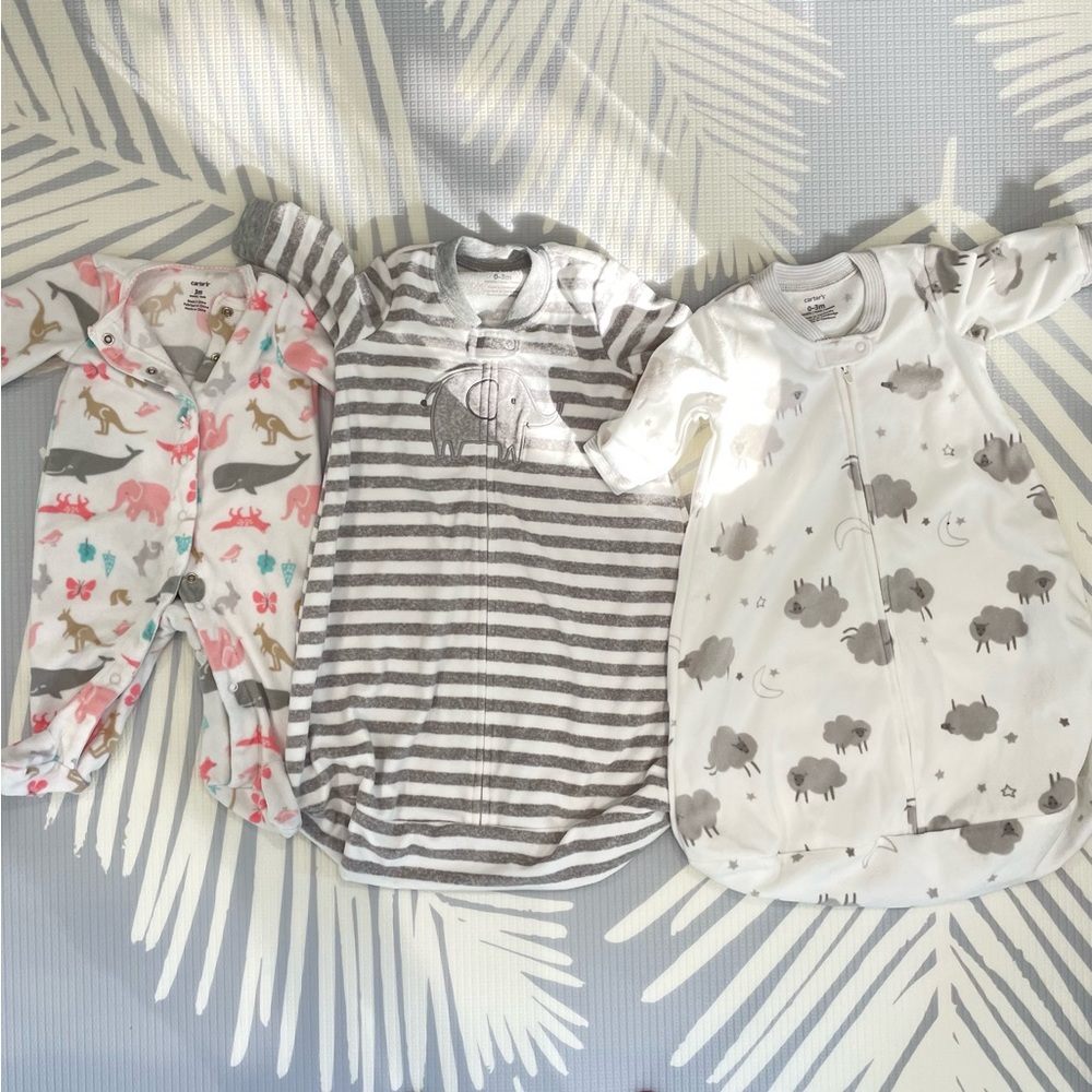 New Carter’s sleeping wear 3 pieces
